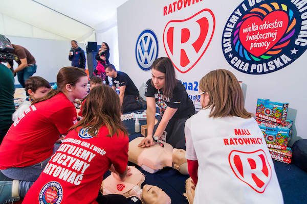 Mali Ratownicy podczas WOŚP 2018