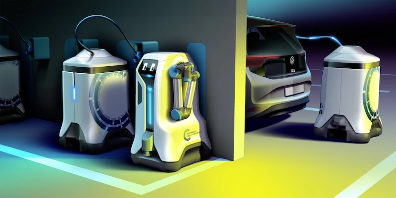 Rewolucja w garażu – Volkswagen prezentuje robota do ładowania akumulatorów - 4.