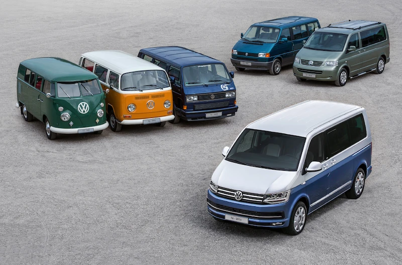 Wprowadzony na rynek w marcu, dokładnie 70 lat temu: Volkswagen „Bulli” najdłużej na świecie produkowanym samochodem dostawczym - 10.