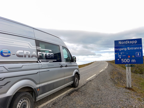 Opowieść: cicha podróż na północne krańce Europy - elektrycznym e-Crafterem w wersji kamperowej aż na Nordkapp