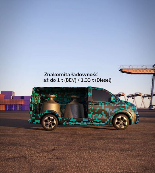 Doskonałe narzędzie: Volkswagen Samochody Dostawcze prezentuje szczegóły wnętrza i przedziału ładunkowego nowego Transportera