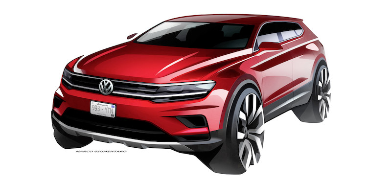 Nowy Tiguan Allspace – Volkswagen przedstawi większą wersję swojego najpopularniejszego SUVa podczas targów w Detroit