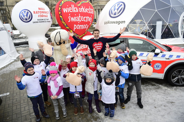 Podczas 25. Finału Volkswagen oraz WOŚP przeszkolili ponad pół tysiąca dzieci w zakresie udzielania pierwszej pomocy