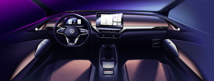 Wnętrze nowego Volkswagena ID.4 na pierwszych zdjęciach