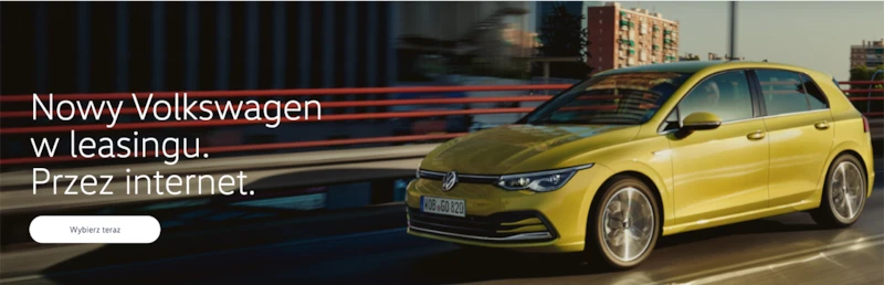 Volkswagen oferuje swoje auta w leasingu przez Internet