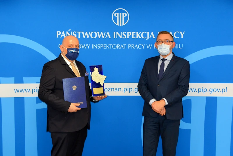 Volkswagen Poznań z tytułem Pracodawca Organizator Pracy Bezpiecznej - 3.