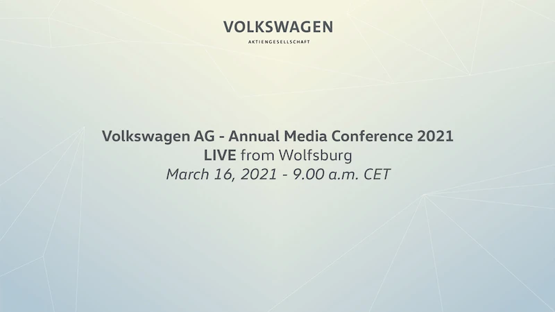 Coroczna konferencja prasowa koncernu Volkswagen