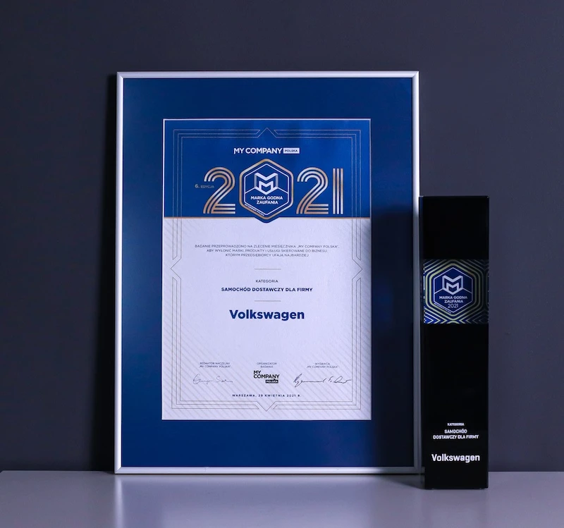 Volkswagen Samochody Dostawcze wyróżniony tytułem „Marka Godna Zaufania”