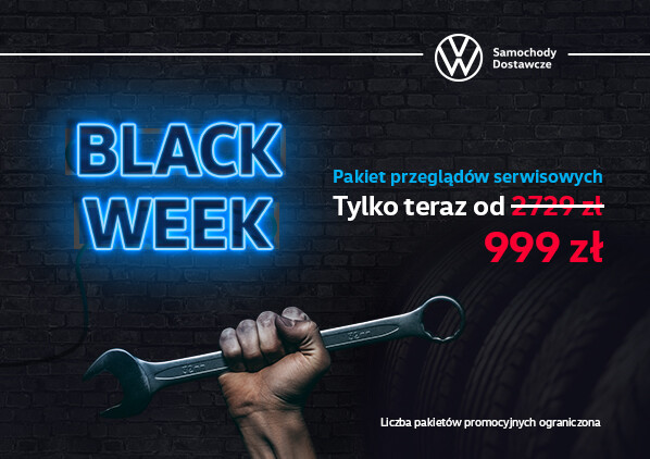 Black Week dla pakietów przeglądów samochodów używanych marki Volkswagen Samochody Dostawcze