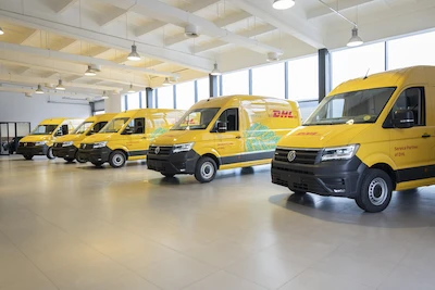 Elektryczne Volkswageny Craftery dla DHL Express