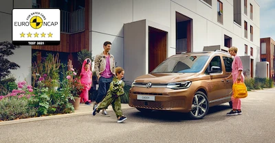 Produkowany w Poznaniu Volkswagen Caddy 5 zdobywa 5 gwiazdek Euro NCAP