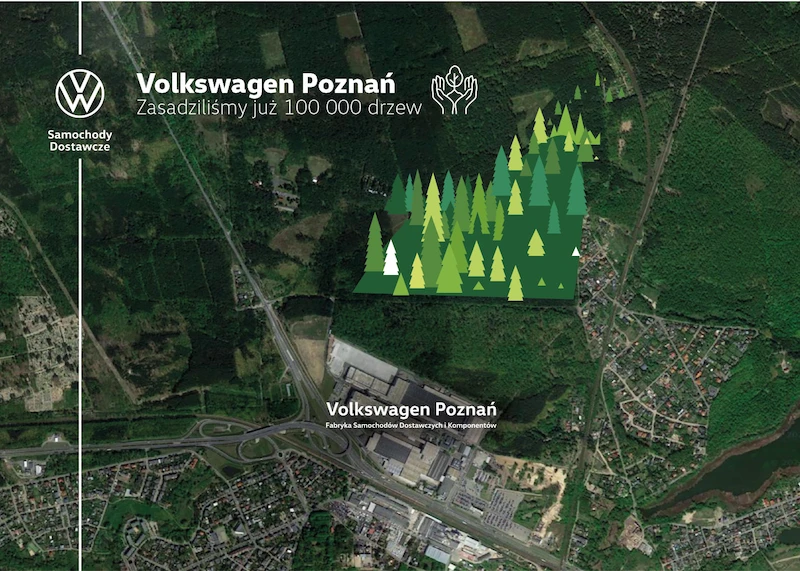 Rozwój w równowadze ze środowiskiem. Pracownicy Volkswagen Poznań posadzili już 100 000 drzew - 4.