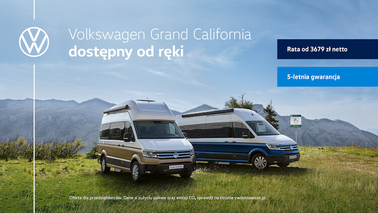 Volkswagen California i Grand California dostępne od ręki
