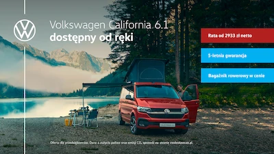 Volkswagen California i Grand California<br>dostępne od ręki - galeria