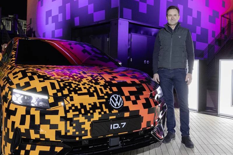 Testy nowego, elektrycznego Volkswagena ID.7 zbliżają się do końca - 39.