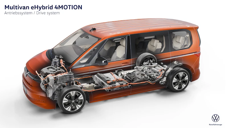 Volkswagen Multivan i California – idealne samochody elektryczne na co dzień, dzięki nowemu układowi hybrydowemu z napędem na cztery koła
