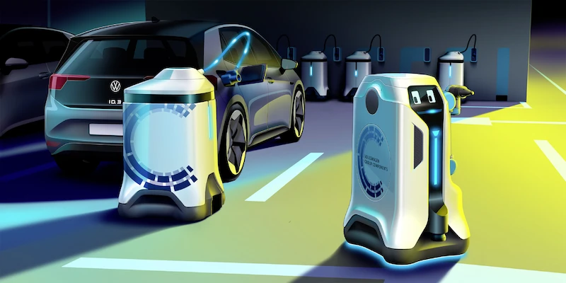 Rewolucja w garażu – Volkswagen prezentuje robota do ładowania akumulatorów - 2.