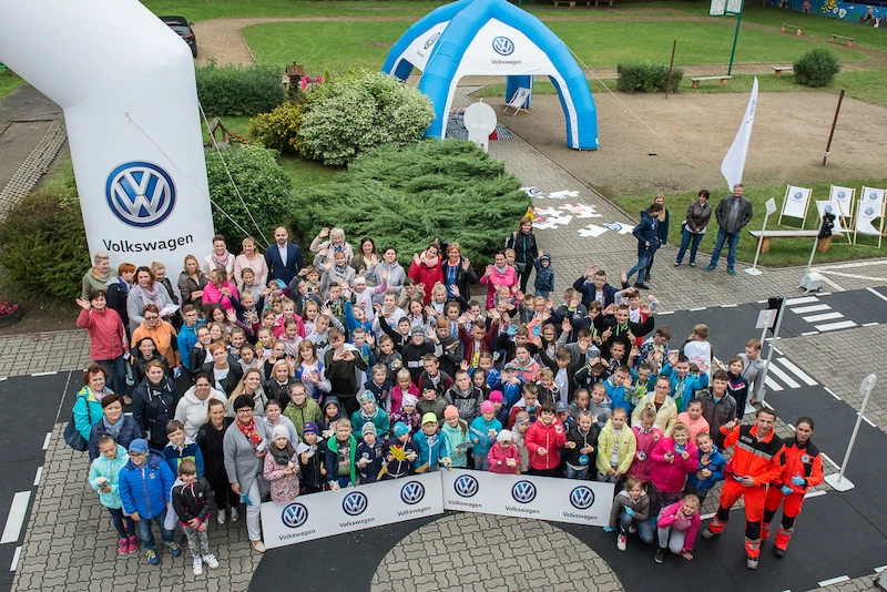 Mobilne Miasteczko Ruchu Drogowego Volkswagena w Kołodziejewie