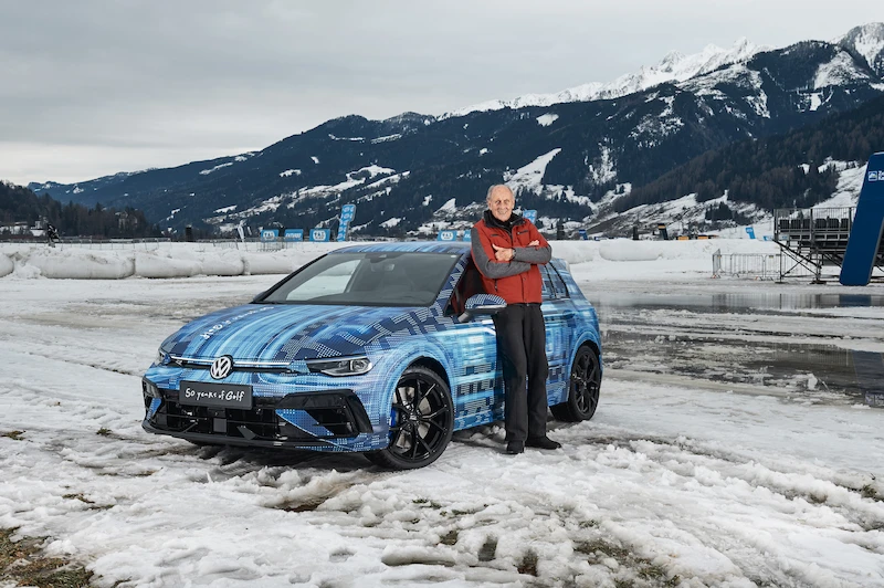 Volkswagen prezentuje przyszłego Golfa R podczas imprezy Ice Race w Zell am See - 4.