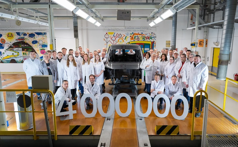 Volkswagen Caddy piątej generacji – czteromilionowym samochodem wyprodukowanym w fabryce Volkswagen Poznań - 2.