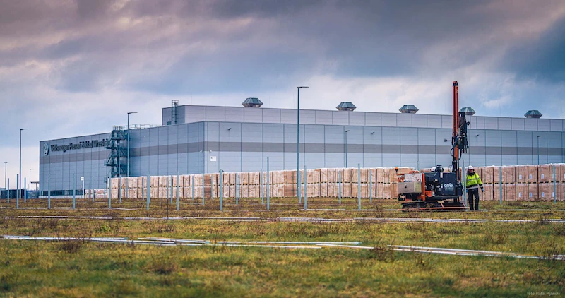 Farma fotowoltaiczna na terenie fabryki we Wrześni gdzie produkowane są pojazdy marki Volkswagen Samochody Dostawcze - 3.