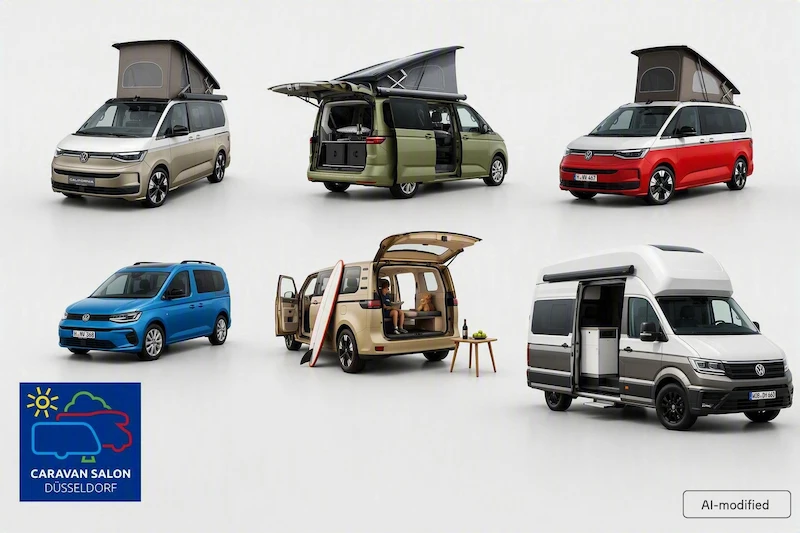 Volkswagen pokazuje pełny świat Californii i otwiera nowy, elektryczny rozdział kultowej rodziny kamperów na Caravan Salon 2026 - 1.